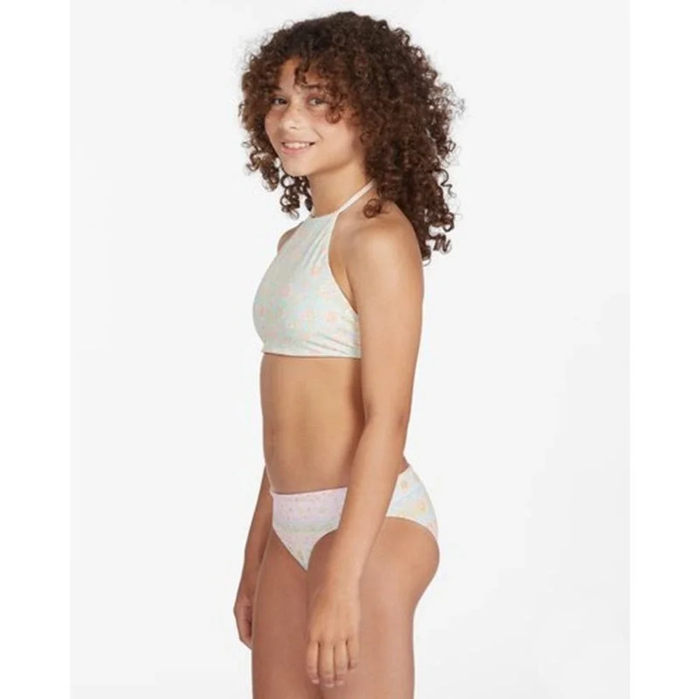Billabong Girls' Layered With Love High Neck Reversible Bikini Set Size 14 NWT